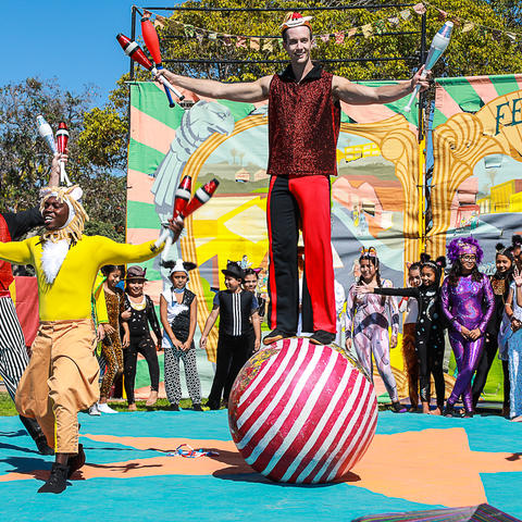 Fern Street Circus at Pepper Park on the National City bayfront