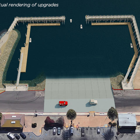 Shelter island Boat Launch rendering of upgrades