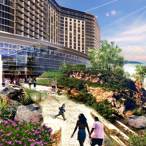 Chula Vista Bayfront Gaylord Pacific Conceptual Rendering View