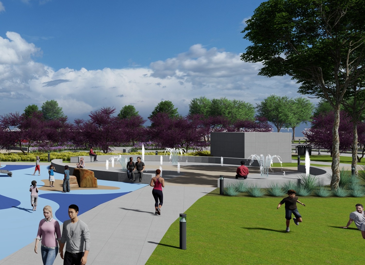 Pepper Park Improvements Phase 1 Splash Pad - National City Bayfront
