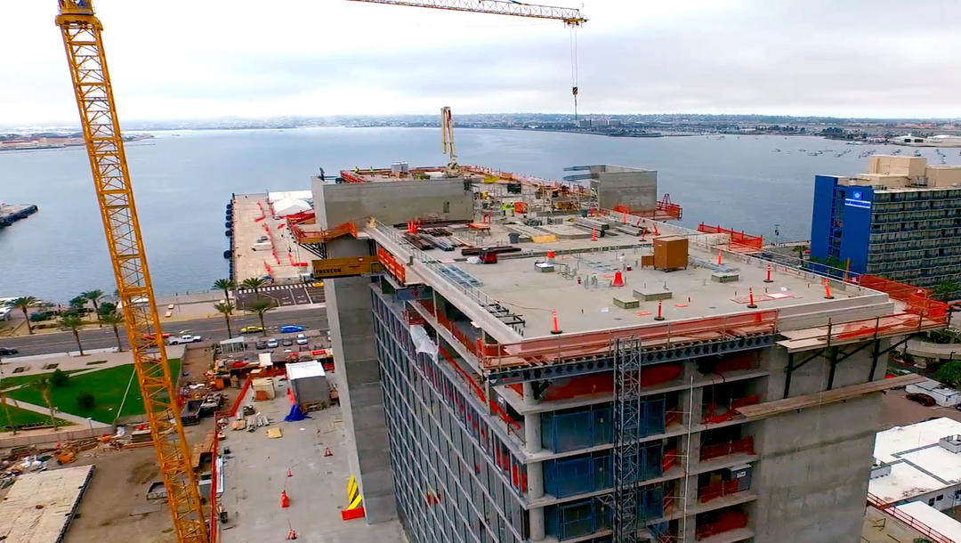 Hotel construction at the Embarcadero