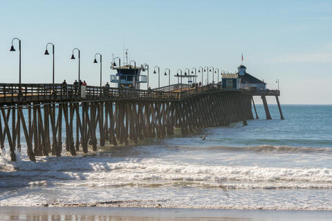 Imperial Beach Pier the most southern point of the United States