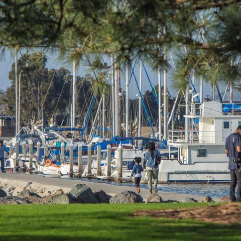 Boat launch at Chula Vista Bayfront Park at the Port of San Diego