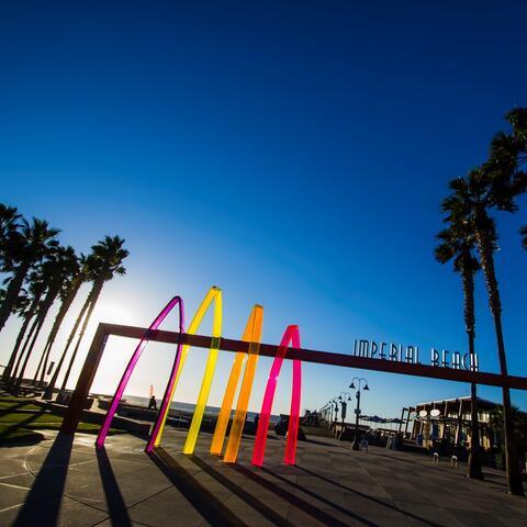 Imperial Beach Surfhenge artwork