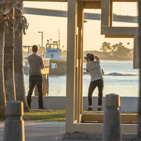 Recreational pier photography at Cesar Chavez Park at the Port of San Diego 