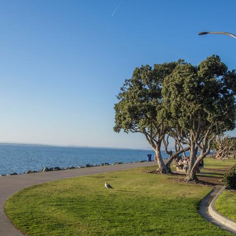 Shoreline path at Chula Vista Bayfront Park at the Port of San Diego