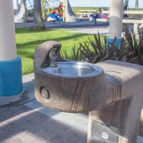 Drinking water fountain at Dunes Park at the Port of San Diego