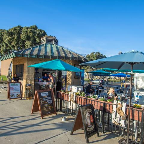 Burgers, Bait & Beer restaurant at Embarcadero Marina Park South at the Port of San Diego